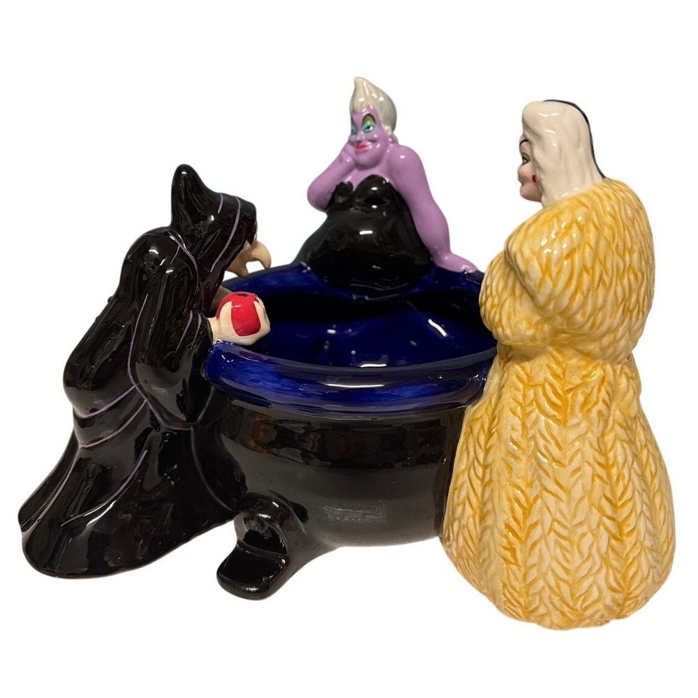 Disney Villains‎ Ursula Henchmen Cauldron Trinket Candy Dish Cruella Evil Queen